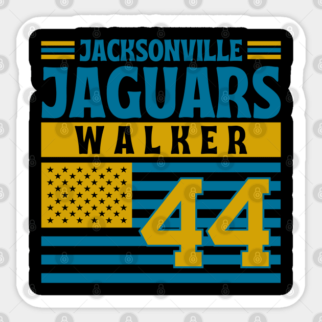Jacksonville Jaguars Walker 44 American Flag Football Sticker by Astronaut.co